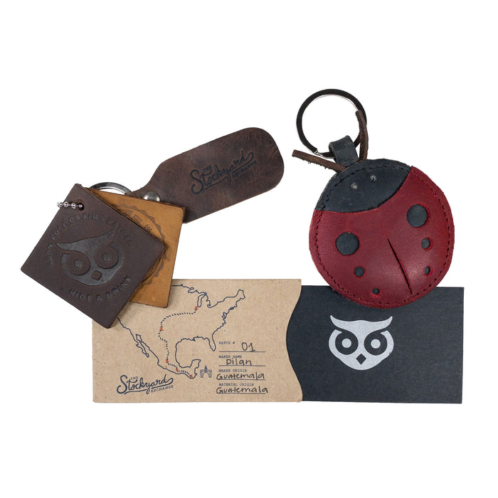 Ladybug Keychain - Stockyard X 'The Leather Store'