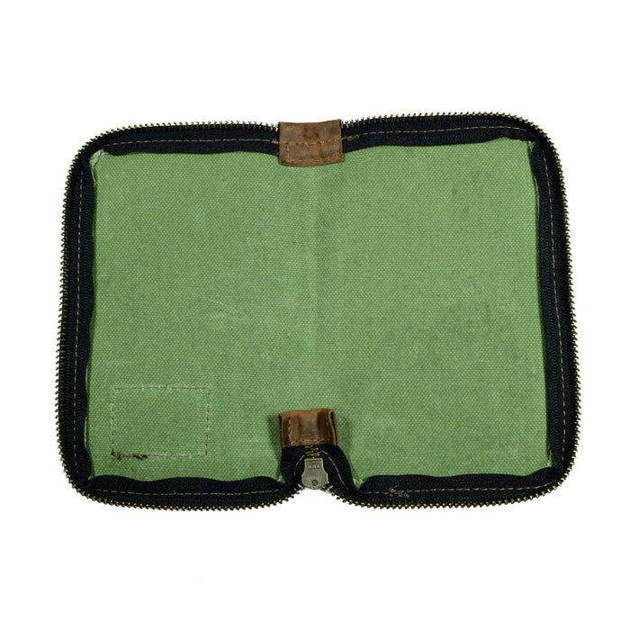 Waxed Canvas Zippered Journal Cover for Moleskine (Notebook NOT Included)