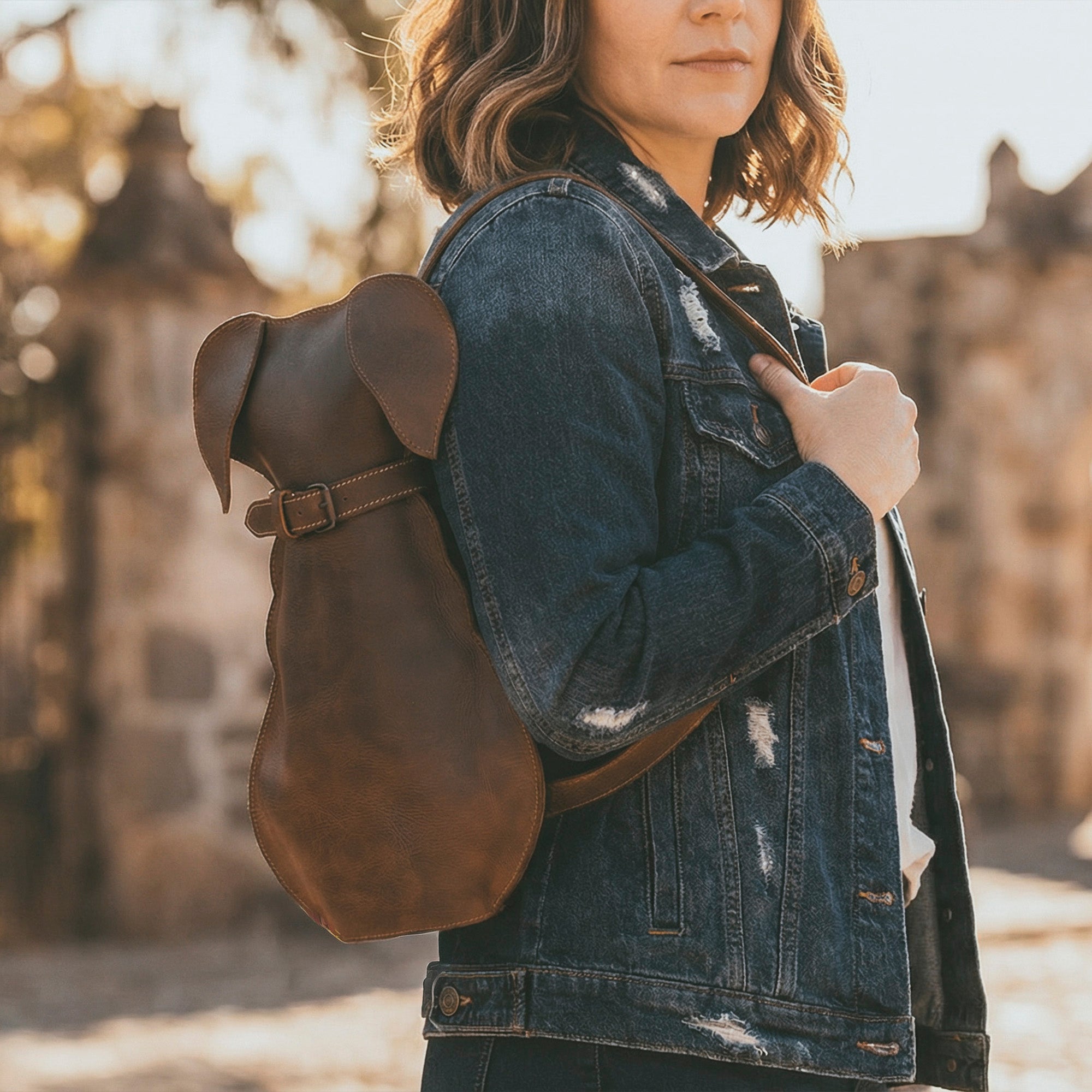 Doggy-Shaped Backpack – StockyardX, The Leather Store