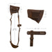 Axe Head Sheath with Shoulder Strap - Stockyard X 'The Leather Store'