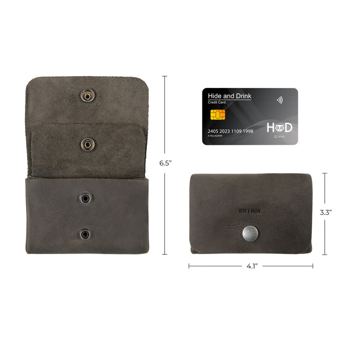Double Pouch Card Wallet - Stockyard X 'The Leather Store'