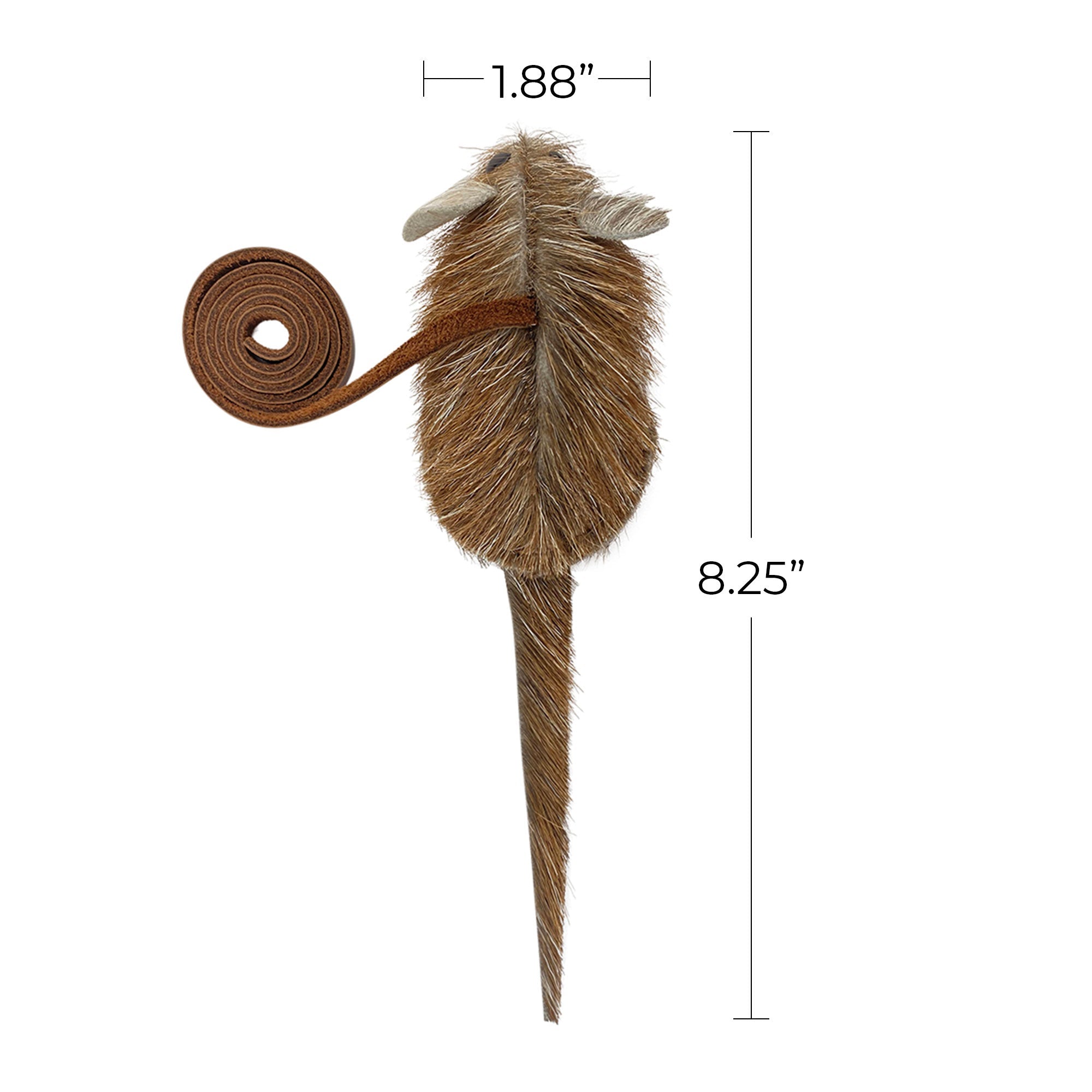 Furry Mouse Cat Toy - Stockyard X 'The Leather Store'