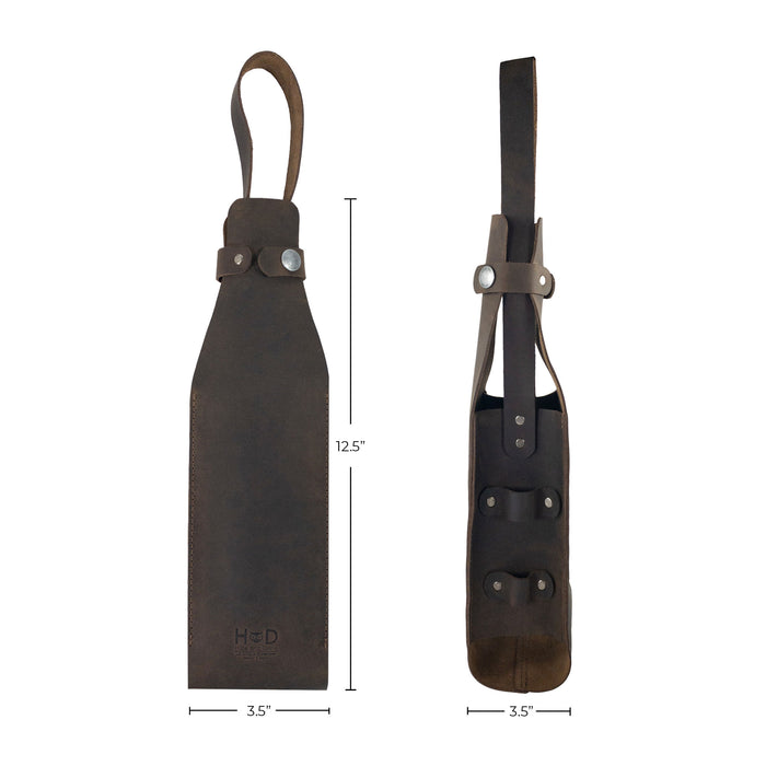 Single Bottle Wine Carrier - Stockyard X 'The Leather Store'