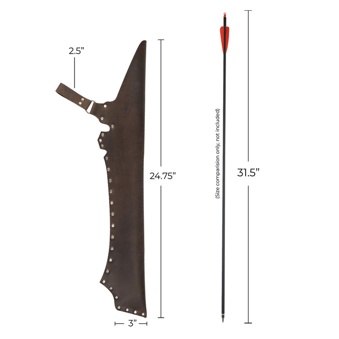 Riveted Hip Quiver - Stockyard X 'The Leather Store'