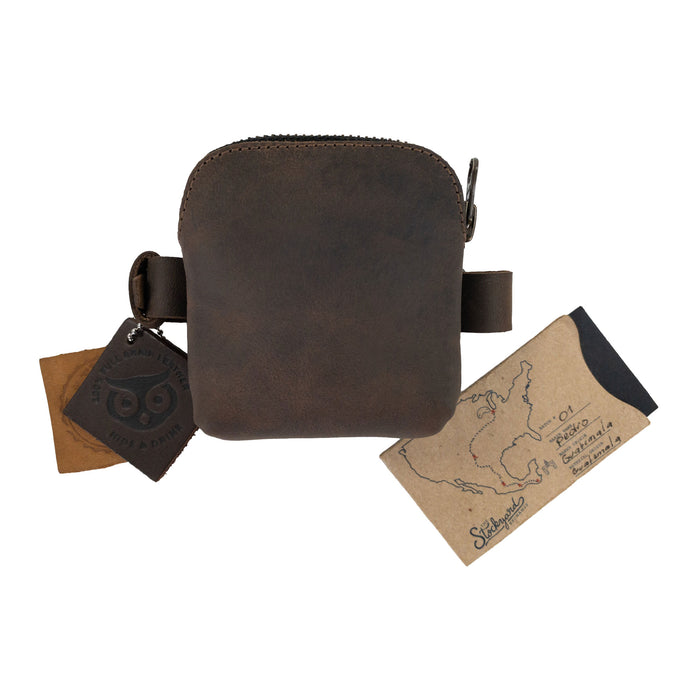 Tiny Zippered Bag for Boot with Adjustable Strap - Stockyard X 'The Leather Store'