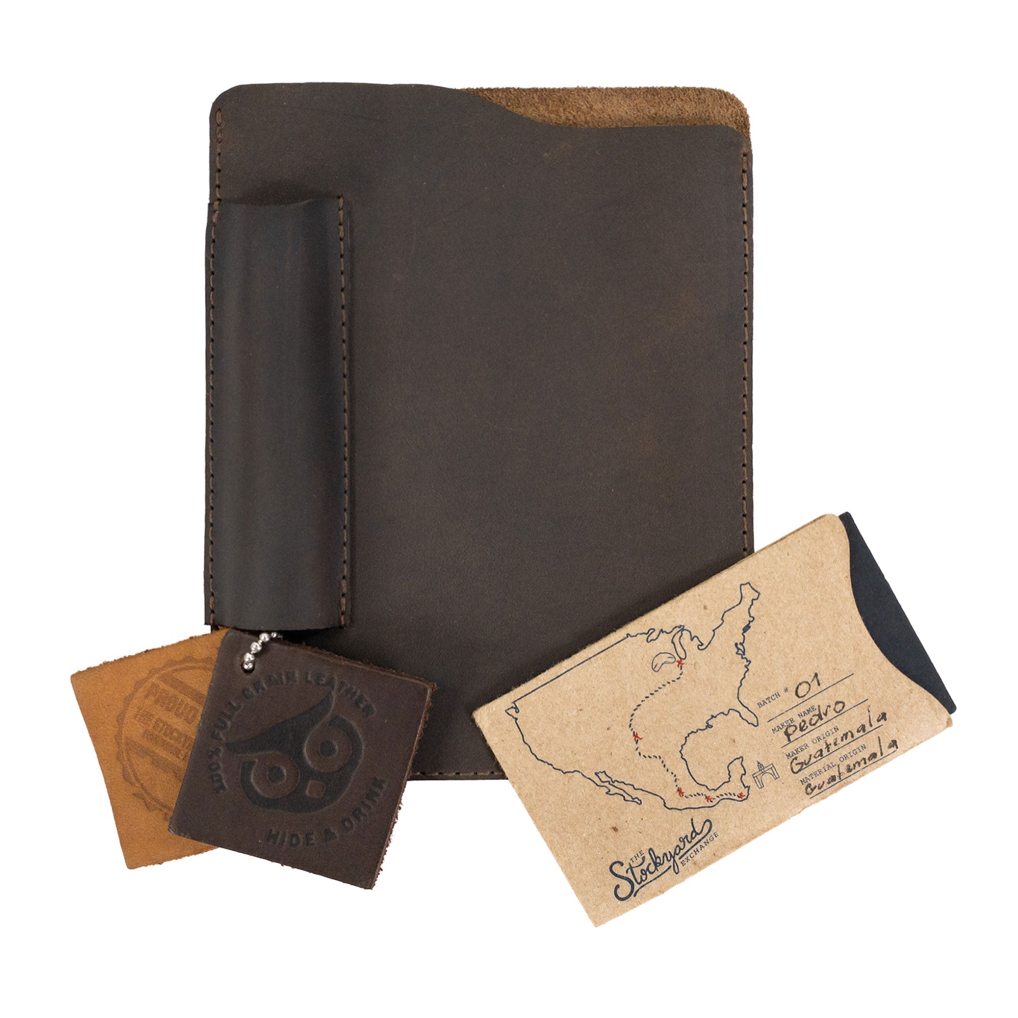 Rectangular Case for Field Notes Notebook with Pen Slot - Stockyard X 'The Leather Store'