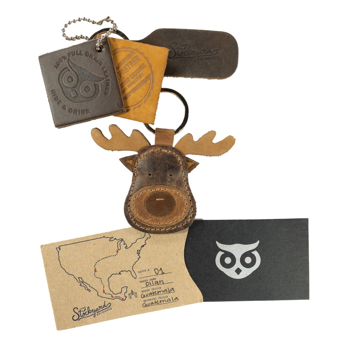 Moose Keychain - Stockyard X 'The Leather Store'