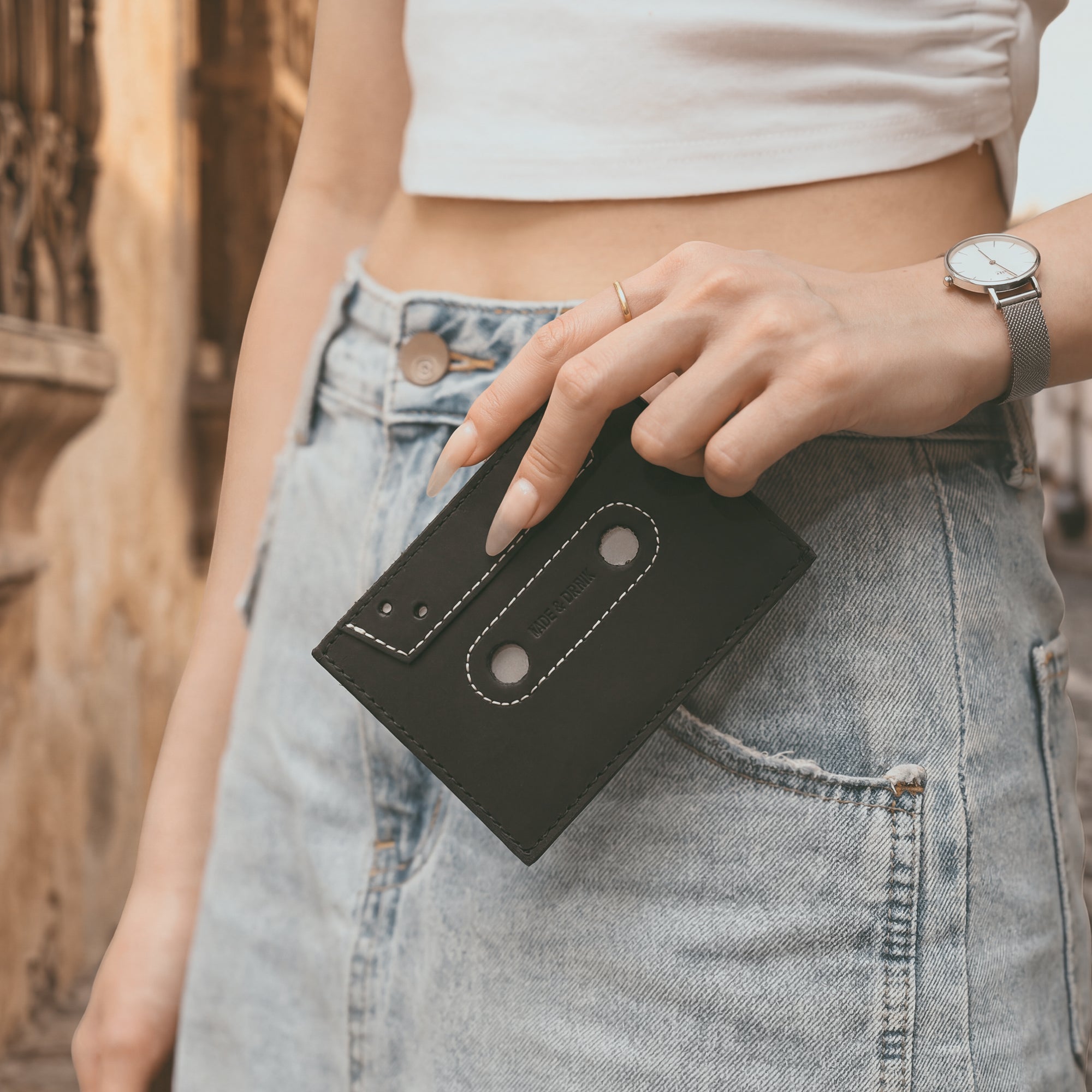 Retro Cassette Card Holder