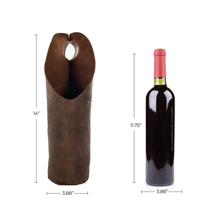 Double Bottle Wine Carrier - Stockyard X 'The Leather Store'