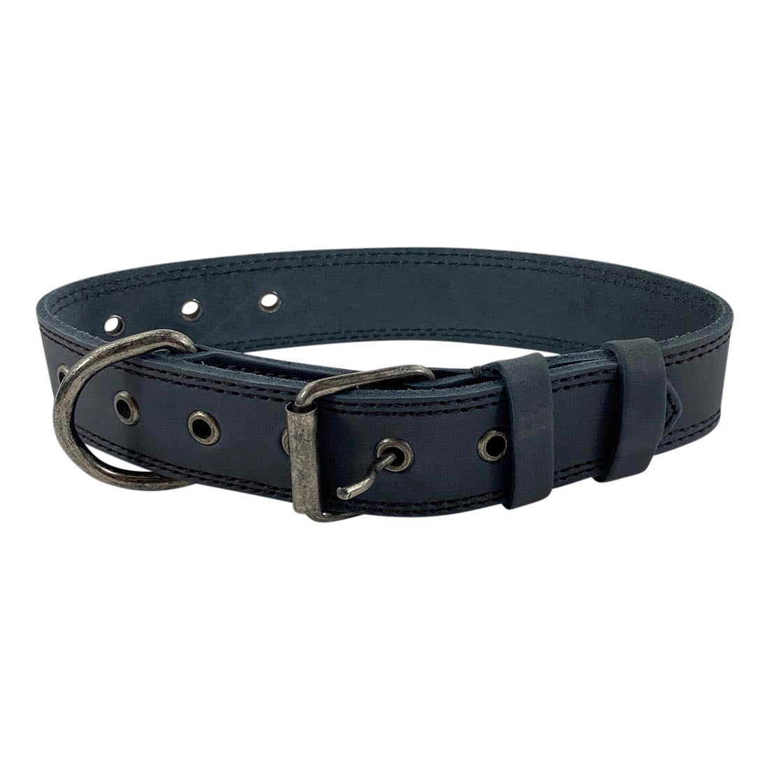 Leather Medium Dog Collar (12 to 21 in.) - Stockyard X 'The Leather Store'