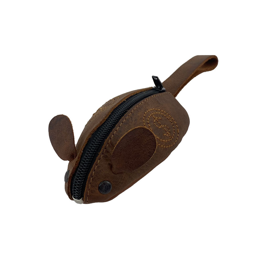 Mouse Coin Pouch Stitched Designs - Stockyard X 'The Leather Store'