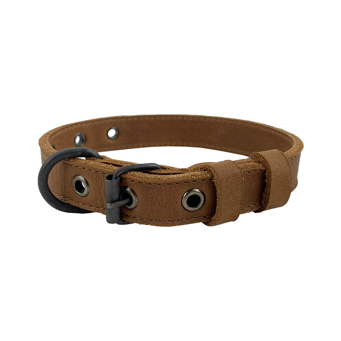 Slim Leather Dog Collar - Stockyard X 'The Leather Store'