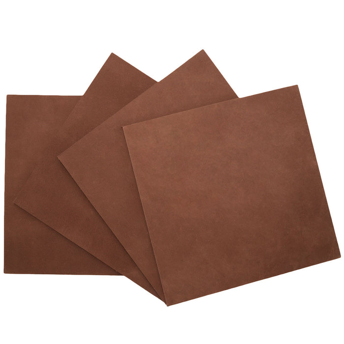 Thick Leather Squared Scraps 6 x 6 in. (4 Pack) - Stockyard X 'The Leather Store'