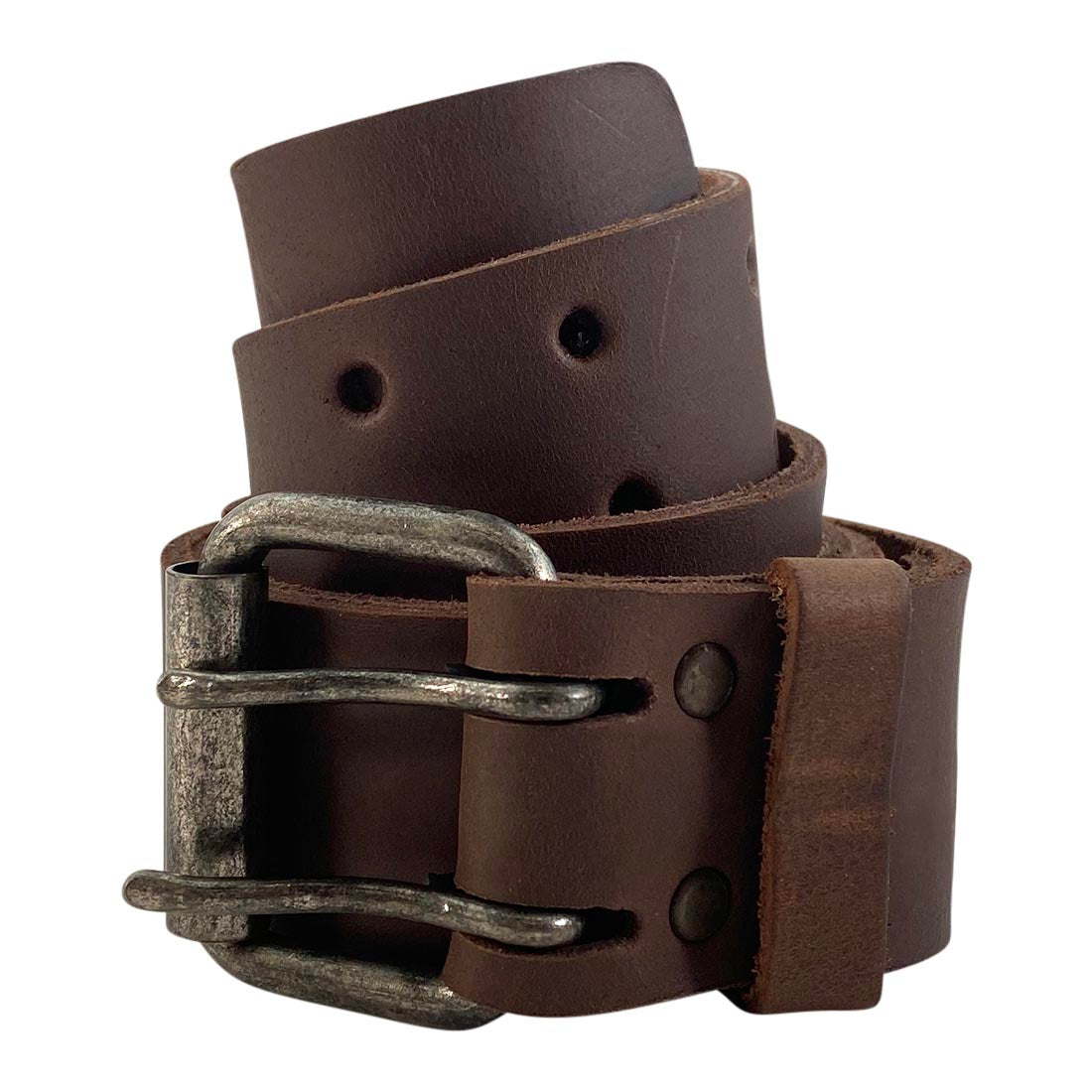 Double Buckle Pu Leather Belt main image 1