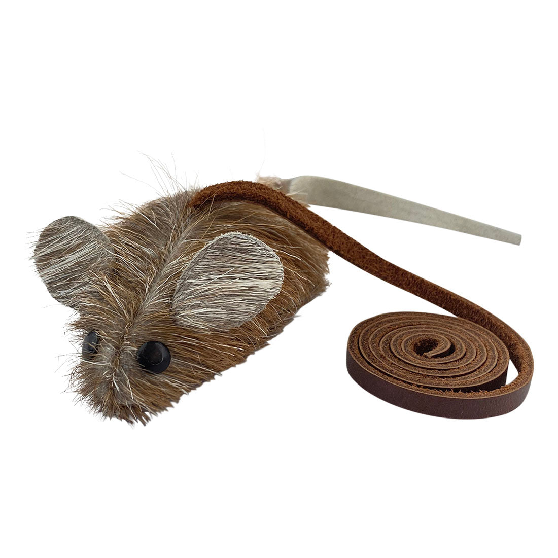 Furry Mouse Cat Toy - Stockyard X 'The Leather Store'