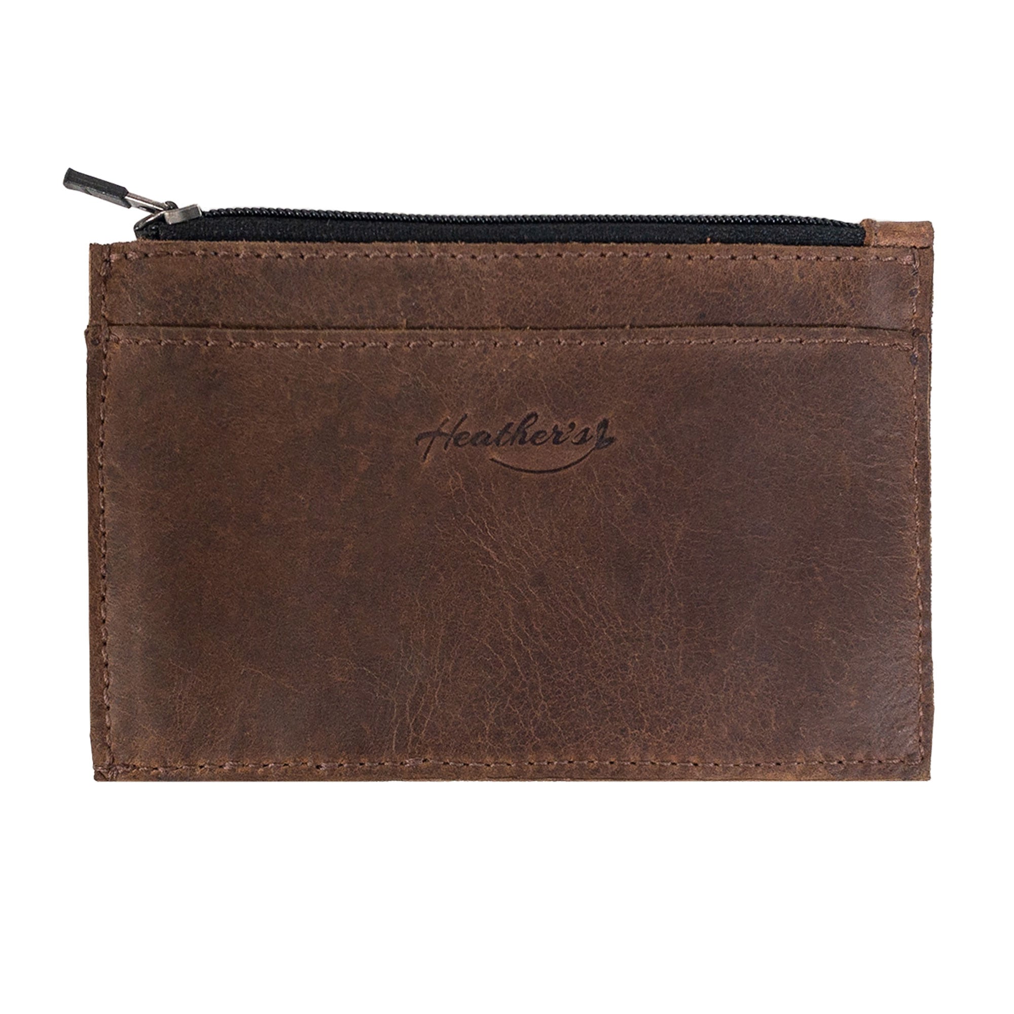 Zippered Coin Card Wallet - Stockyard X 'The Leather Store'