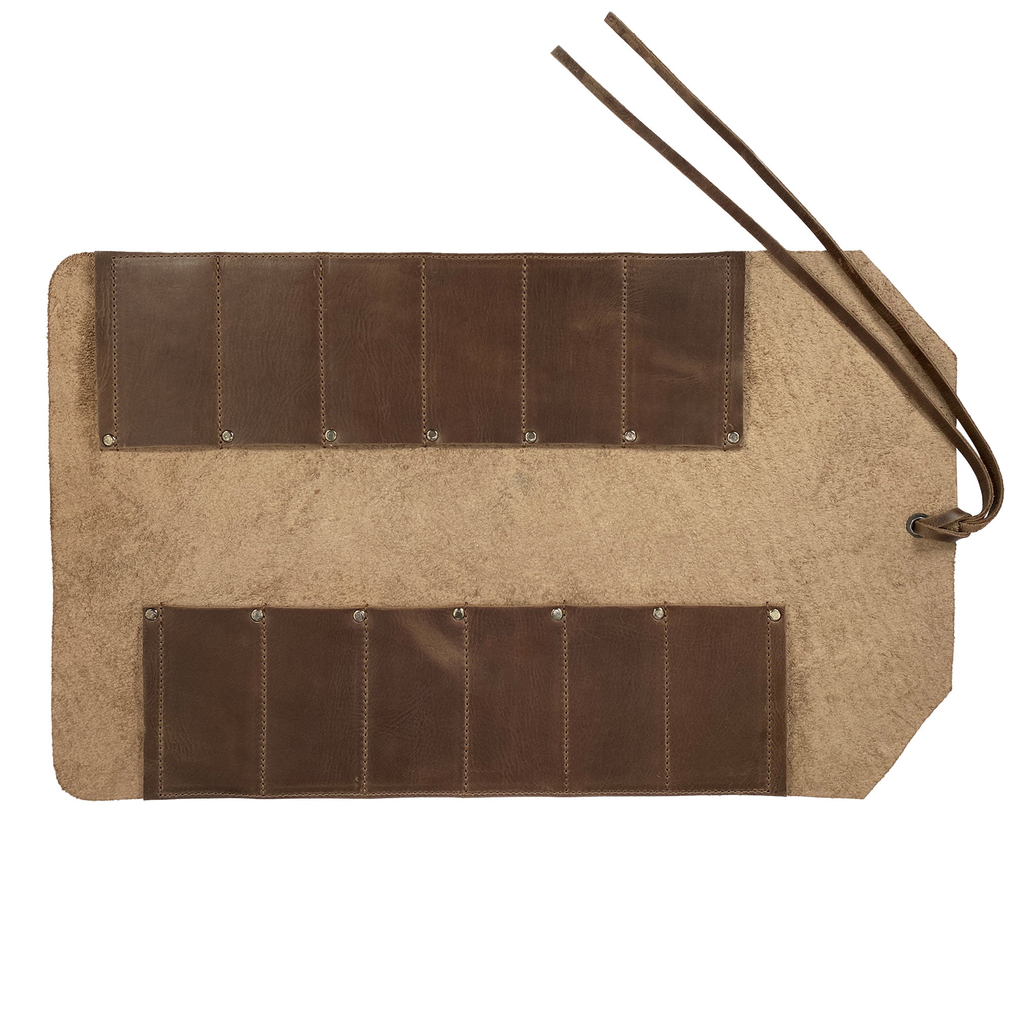 12 Pocket Tool Roll - Garage Toolshed Storage - Stockyard X 'The Leather Store'