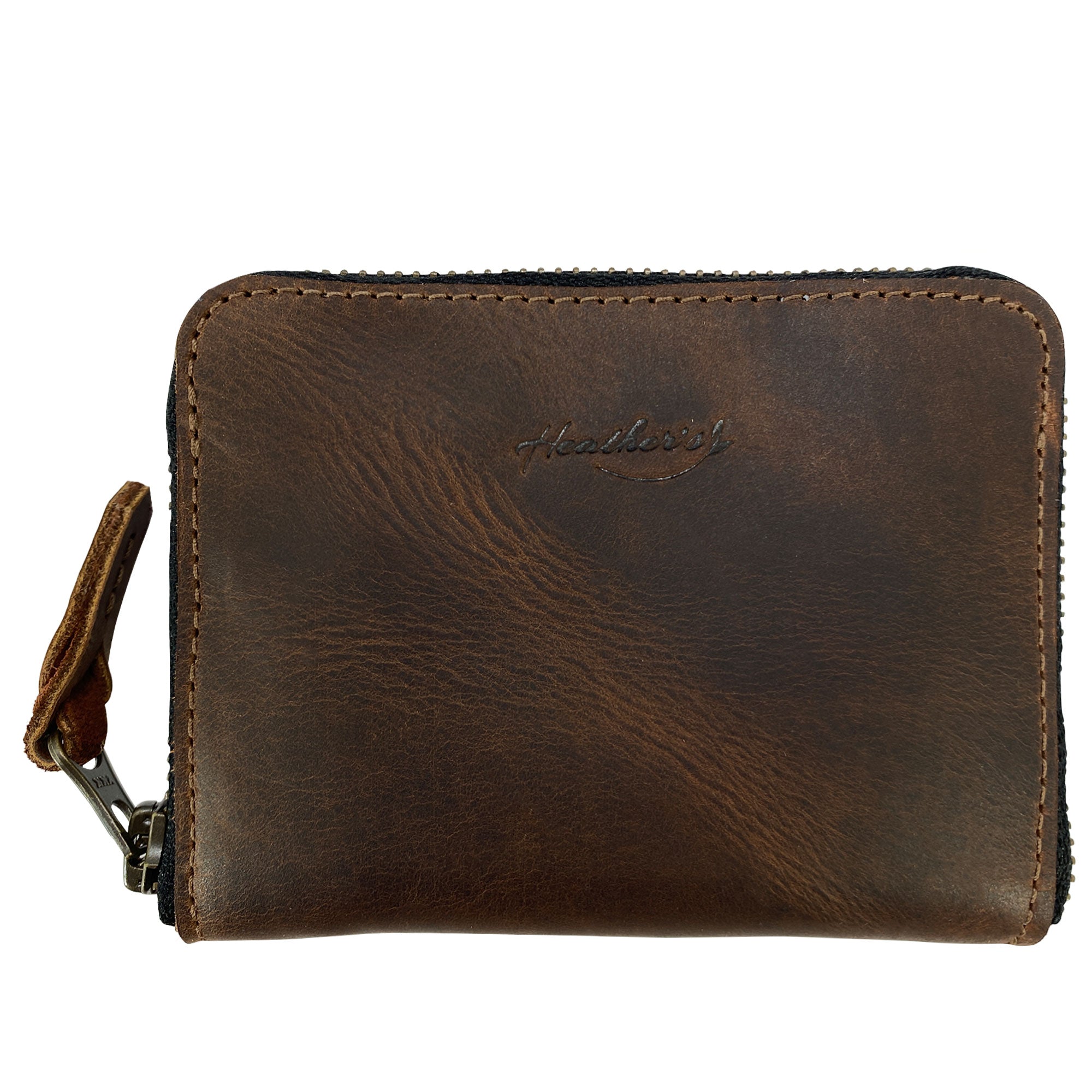 Zippered Wallet with Inner Pouch - Stockyard X 'The Leather Store'
