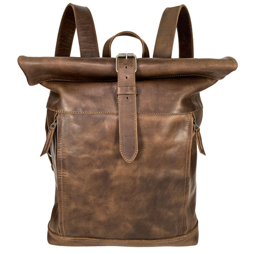 Roll Top Backpack - Stockyard X 'The Leather Store'