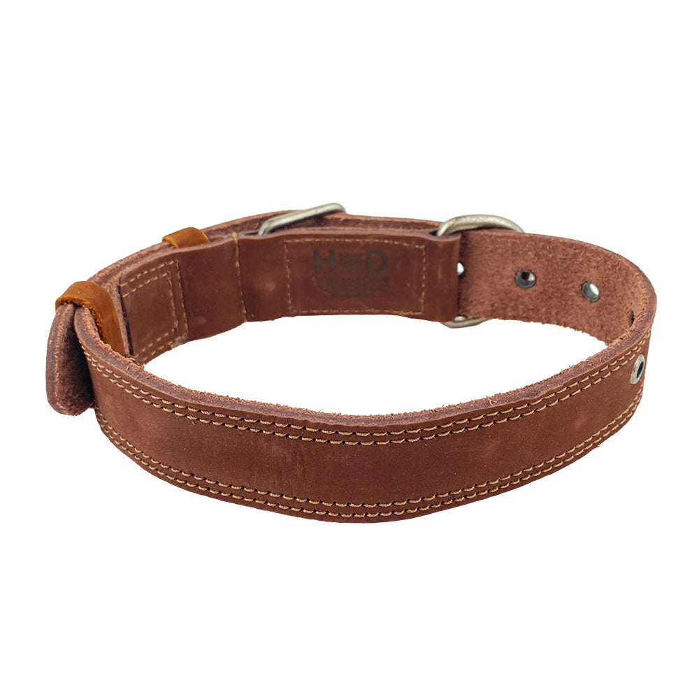 Leather Medium Dog Collar (12 to 21 in.) - Stockyard X 'The Leather Store'