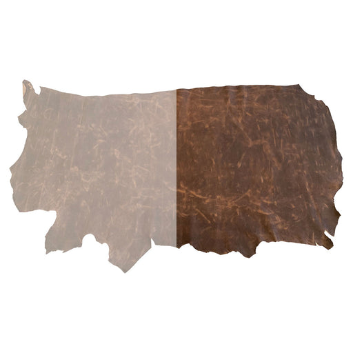 Half Sheet of Cowhide Size Varies 10 to 13 Square Feet - Stockyard X 'The Leather Store'