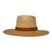 Angel Eyes Wide Brim Hat Handmade from 100% Oaxacan Jute - Light Brown - Stockyard X 'The Leather Store'