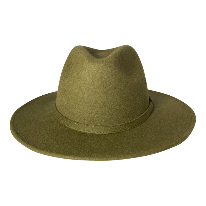 Indiana Eastwood Cowboy Style Hat Handmade from 100% Oaxacan Sheep's Wool - Forest Green