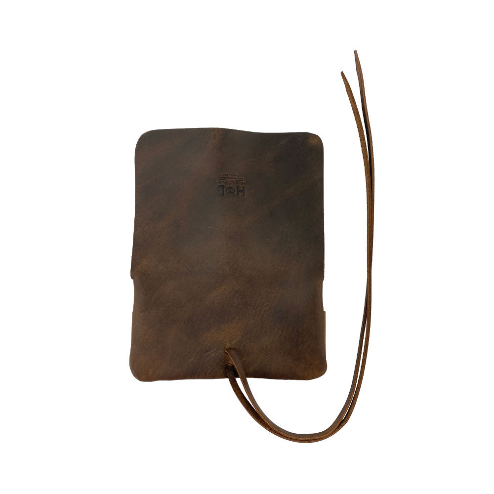 Hide & Drink Tobacco Pouch featuring a minimalist look, ideal for classic case storage of tobacco and accessories, artisan crafted from durable full grain leather.