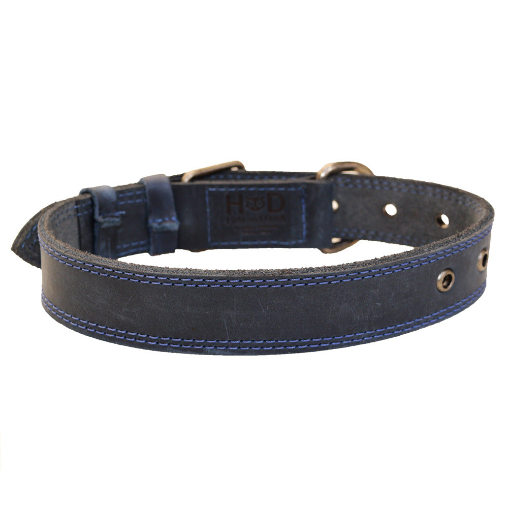 Leather Medium Dog Collar (12 to 21 in.) - Stockyard X 'The Leather Store'