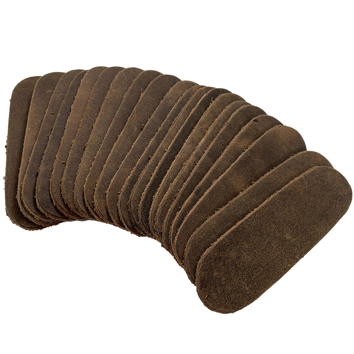 Rectangles Rounded Corners (1 x 3.5 in.) 1.8mm Thick (Set of 20) - Stockyard X 'The Leather Store'