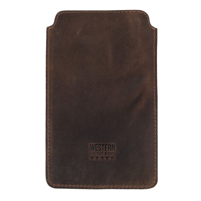 Cell Phone Sleeve Compatible with iPhone 13/14 Pro Max - Stockyard X 'The Leather Store'