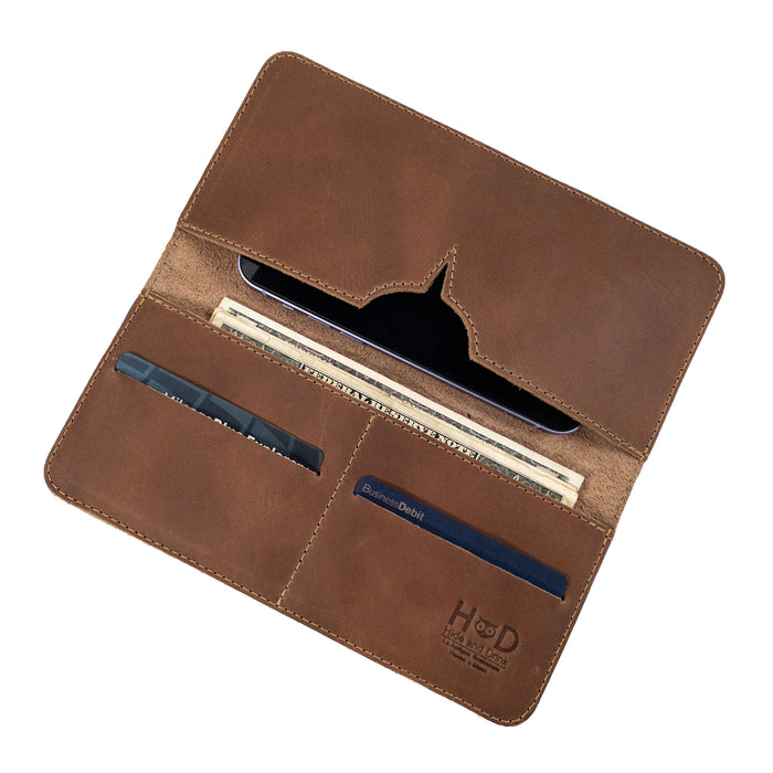 Bifold Wallet for Cellphone - Stockyard X 'The Leather Store'