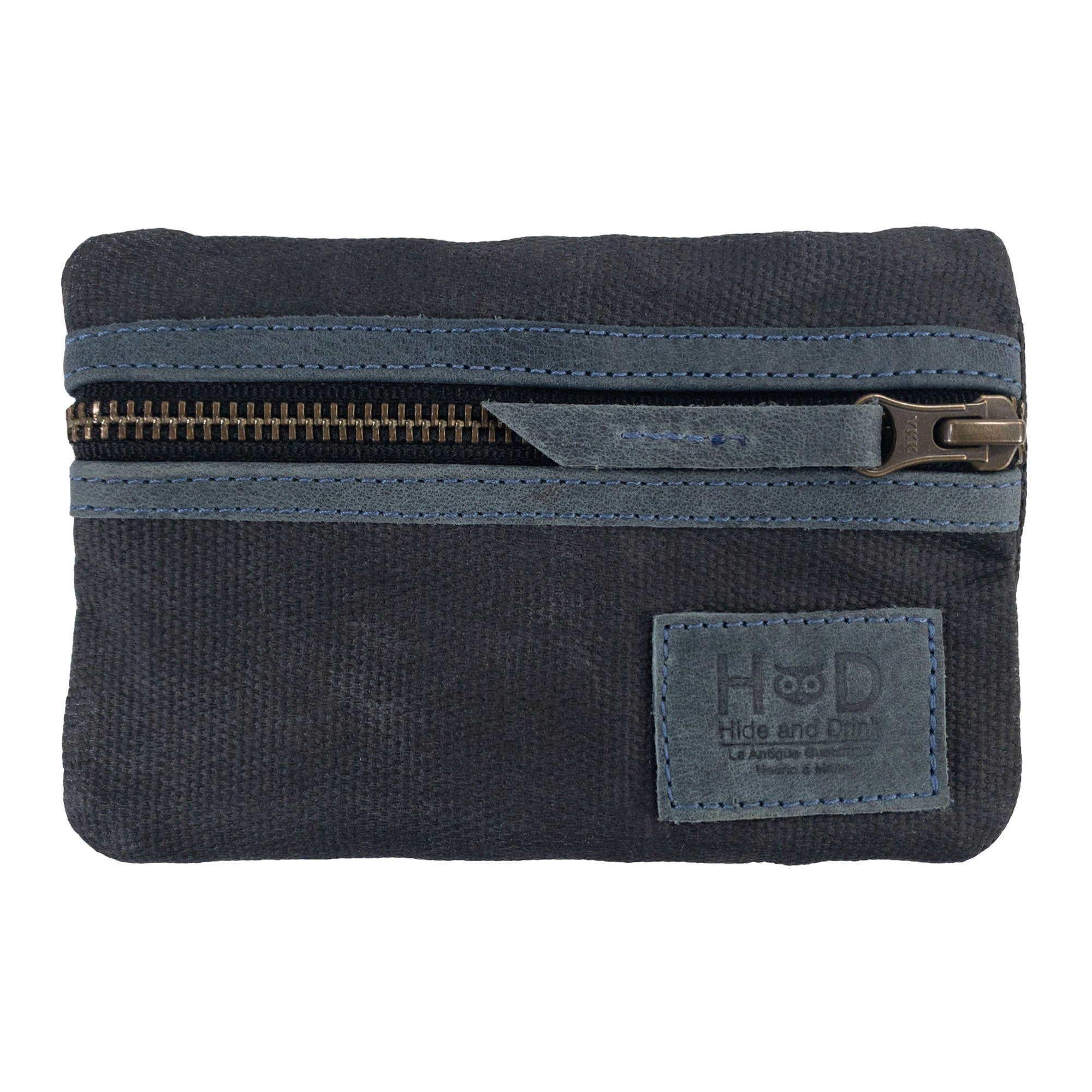 Zippered dark grey Multi-tool Pocket Pouch by Hide & Drink, displaying versatility for various tools and essentials.