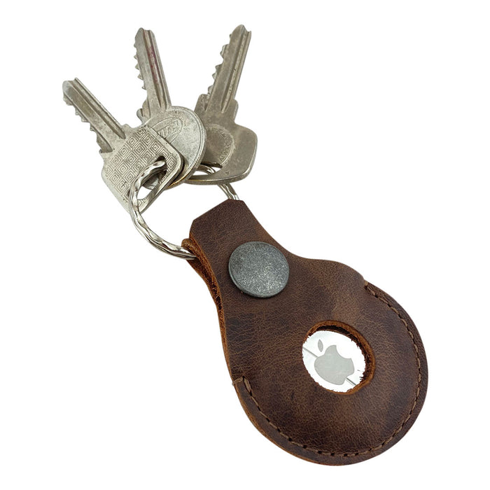 AirTag Rounded Keychain - Stockyard X 'The Leather Store'