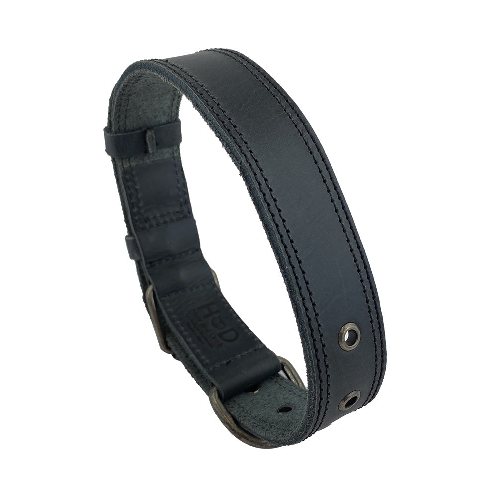 Leather Medium Dog Collar (12 to 21 in.) - Stockyard X 'The Leather Store'