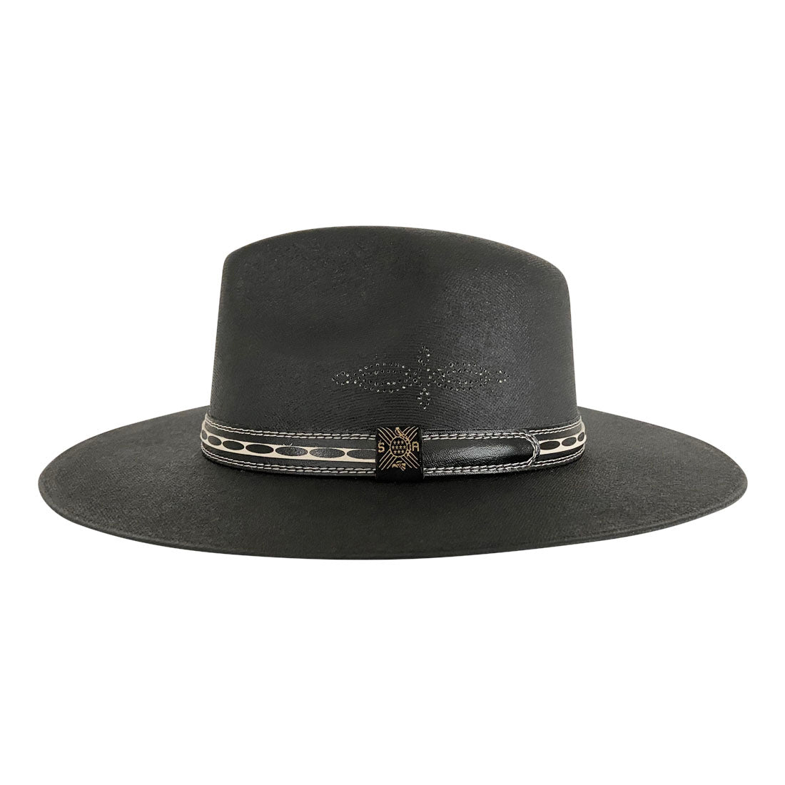Indiana Eastwood Cowboy Hat Handmade from Oaxacan Cotton - Black - Stockyard X 'The Leather Store'
