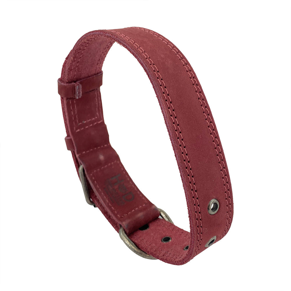 Leather Medium Dog Collar (12 to 21 in.) - Stockyard X 'The Leather Store'