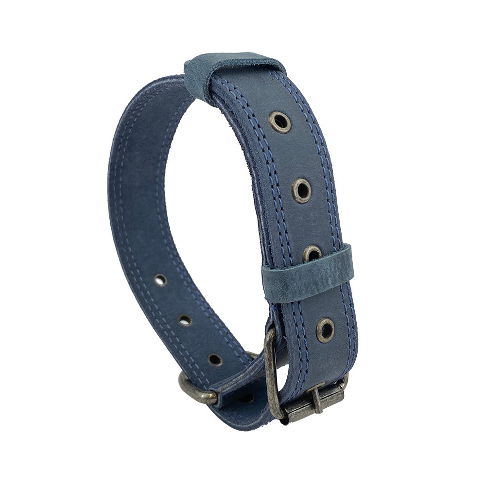 Leather Medium Dog Collar (12 to 21 in.) - Stockyard X 'The Leather Store'