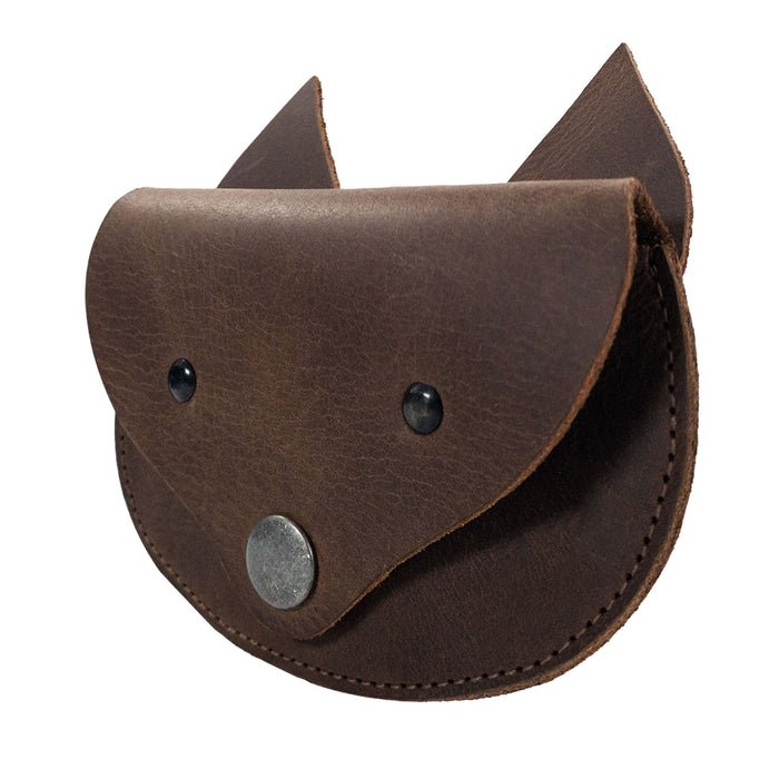 Foxy Head Shape Coin Pouch - Stockyard X 'The Leather Store'