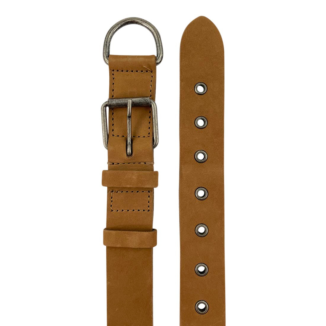 Classic Thick Leather Dog Collar for Medium Size Dog (12 to 21 Inches) by Taco Dog, designed for your pet's comfort and style. Ideal for dog lovers, featuring artisan quality, small batch production, and handmade craftsmanship from La Antigua Guatemala.