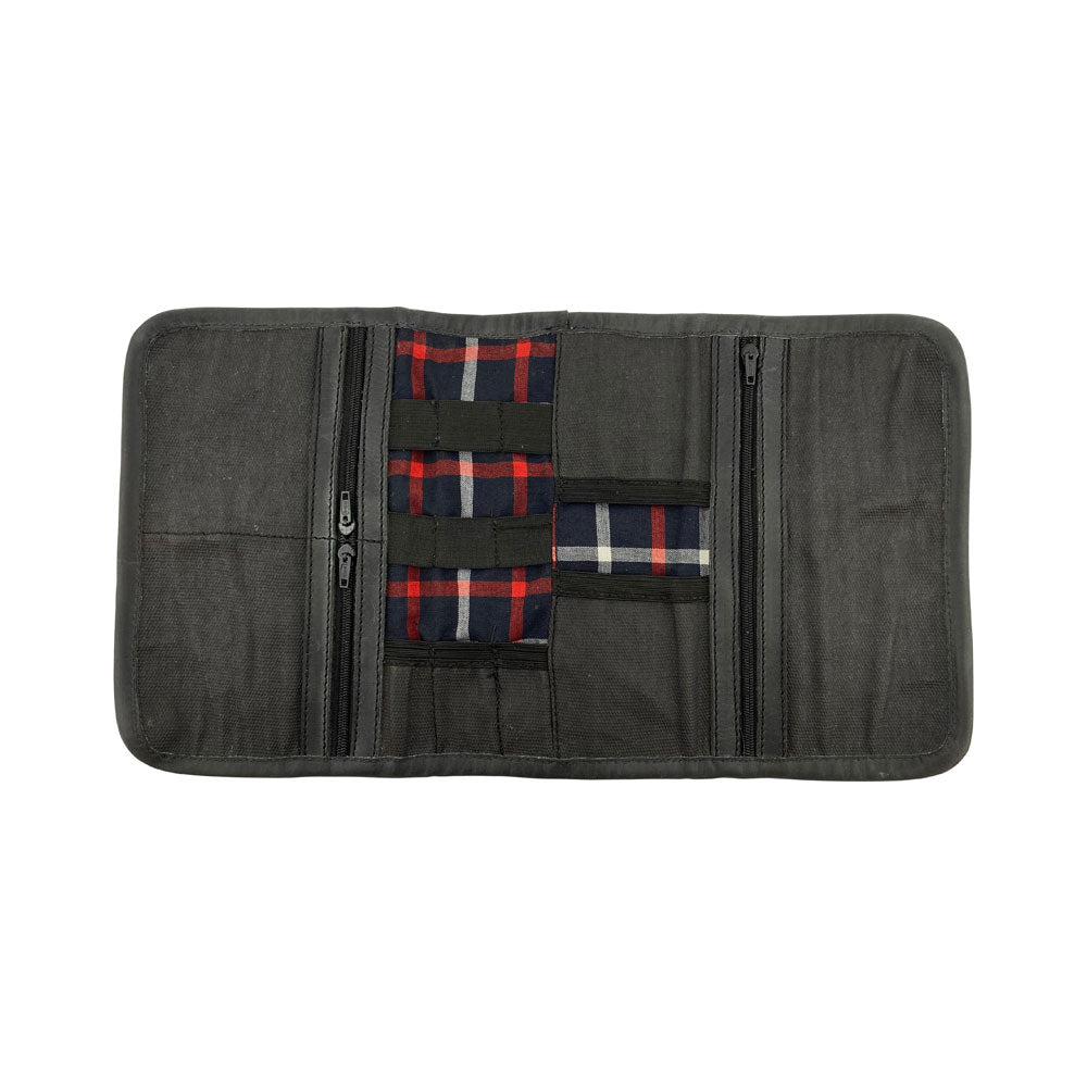 Multi Purpose Travel Organizer Roll For Cables - Stockyard X 'The Leather Store'