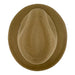 Short Brim Panama Hat Handmade from 100% Oaxacan Wool - Light Brown - Stockyard X 'The Leather Store'