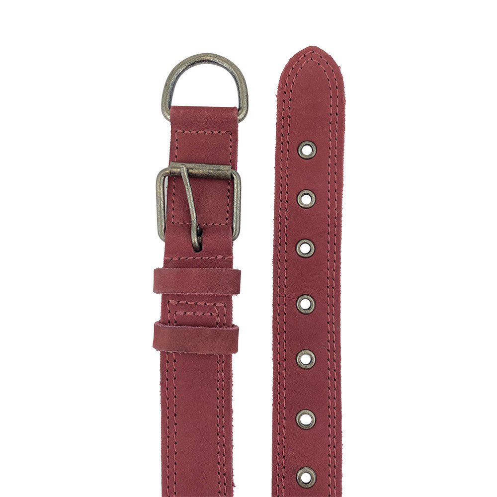Leather Medium Dog Collar (12 to 21 in.) - Stockyard X 'The Leather Store'