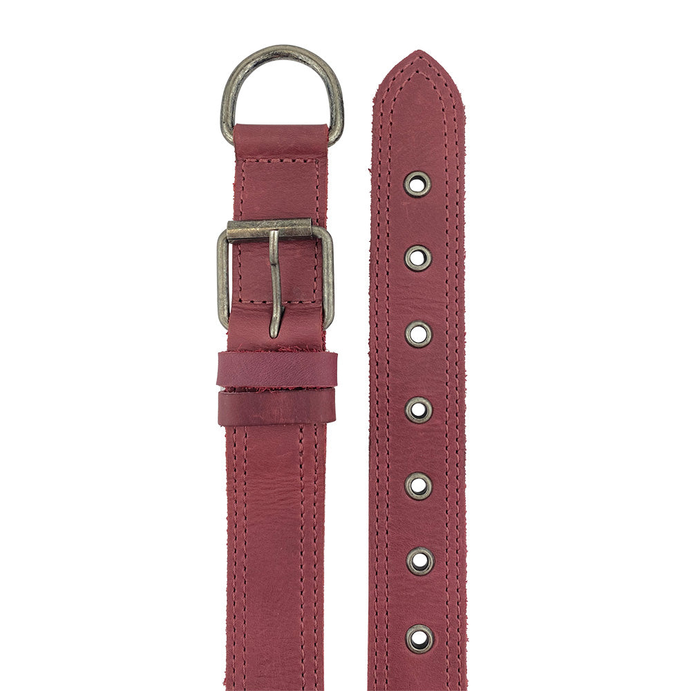 Leather Medium Dog Collar (12 to 21 in.) - Stockyard X 'The Leather Store'