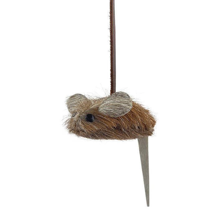 Furry Mouse Cat Toy - Stockyard X 'The Leather Store'