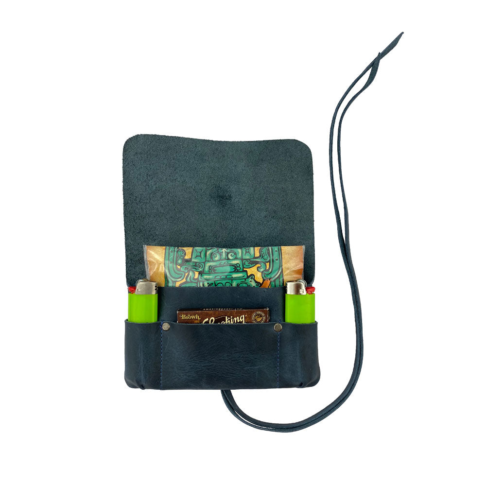 Other Collectible Tobacco Pipes Full Grain Cow Hide Tobacco Pouch Brown Handmade In Australia 206519 - Foto 5