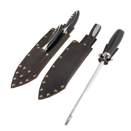 Knife Set Holder (3 Pieces) - Stockyard X 'The Leather Store'