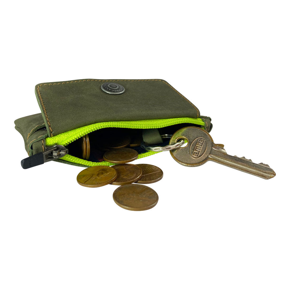 Key Holder Pouch with Zipper - Stockyard X 'The Leather Store'