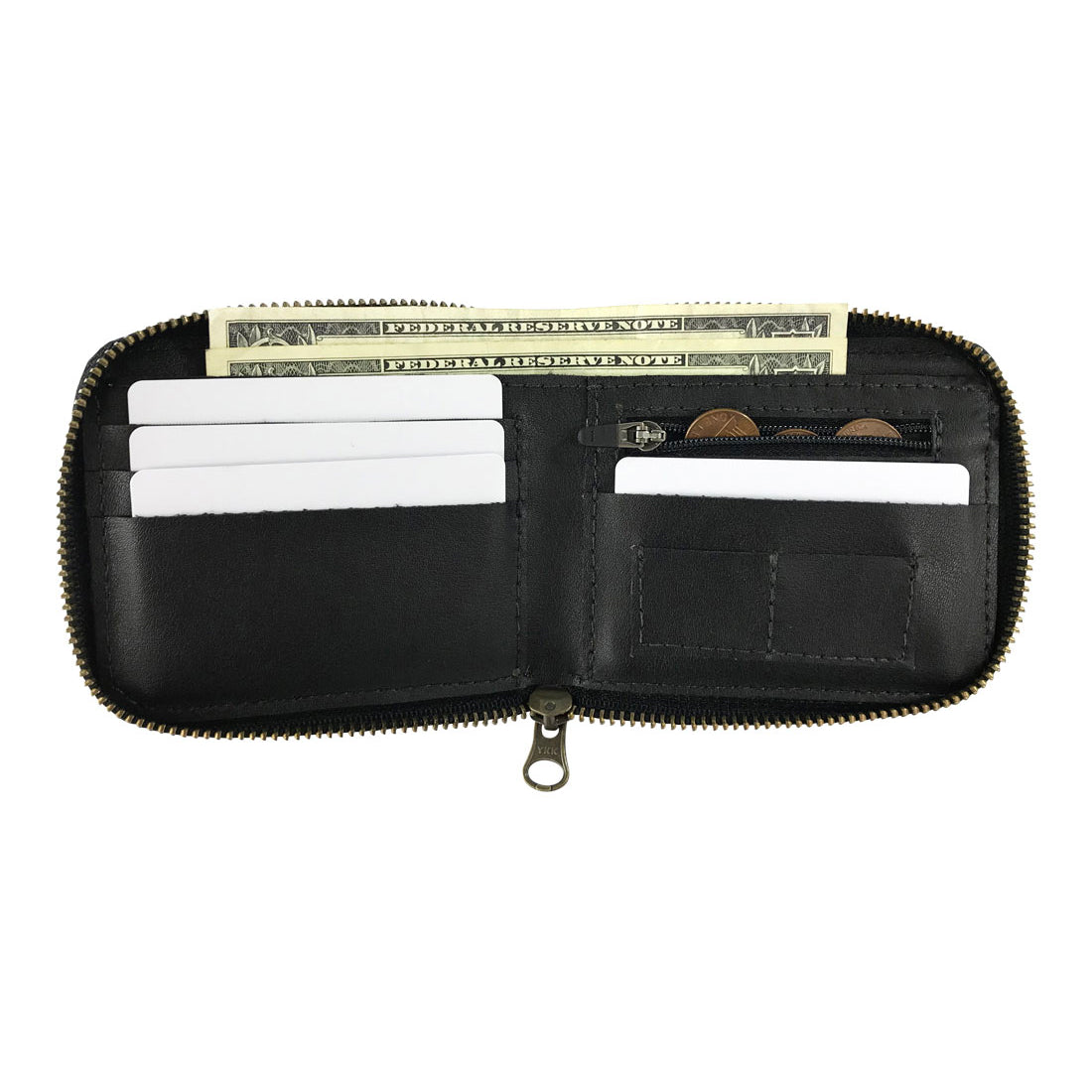 Fruit & Vegetable Leathers Bifold Zip Around Wallet - Stockyard X 'The Leather Store'