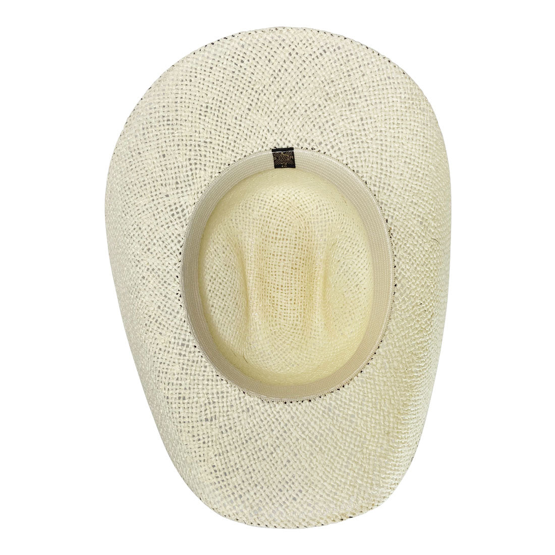 Wide Brim Cowboy Hat Handmade from Oaxacan Wood Pulp Raffia - Light Brown - Stockyard X 'The Leather Store'